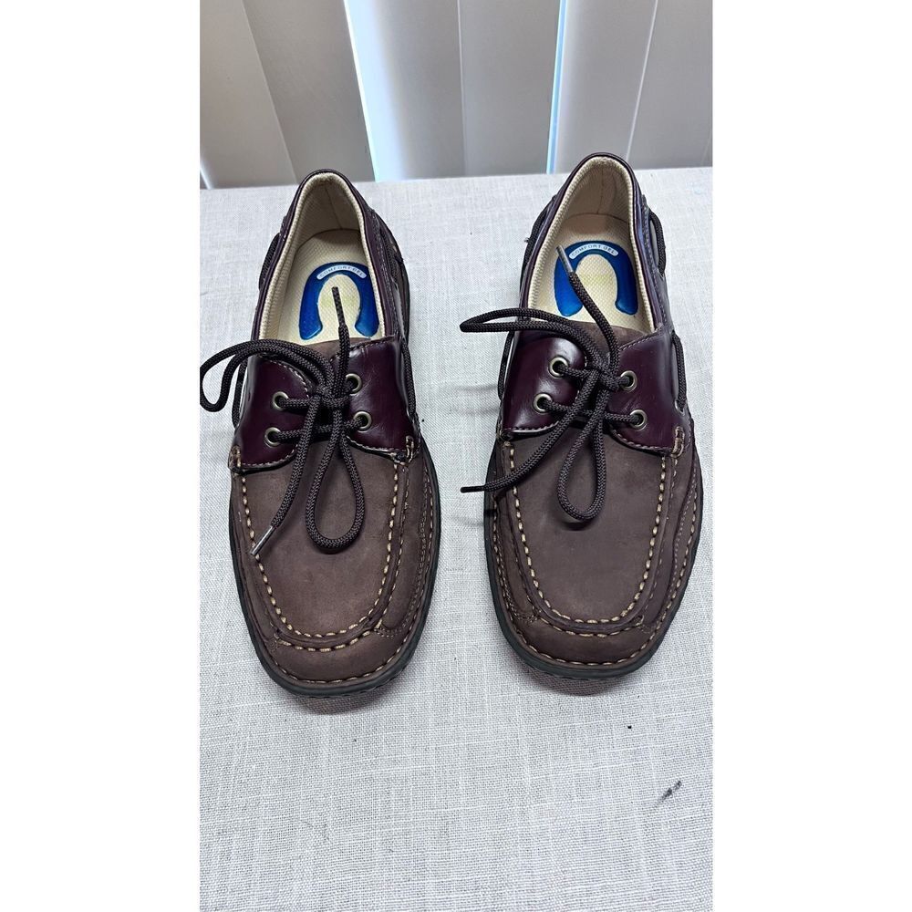 Nunn Bush Mens Genuine Leather Slip-On Loafer Casual Comfort Shoes Brown Size 9M